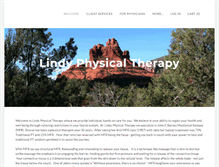 Tablet Screenshot of lindyphysicaltherapy.com